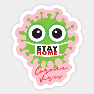 Design corona virus Sticker